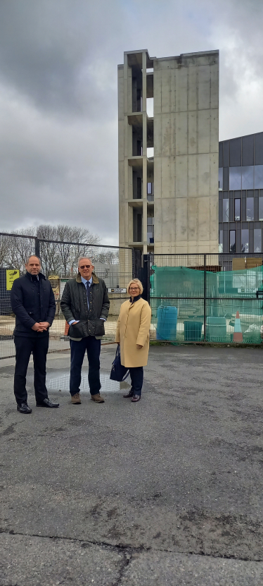 John with David Soothill, Director of Sanctuary Housing and Sam Wait, Swan Housing Director of Customer Care.