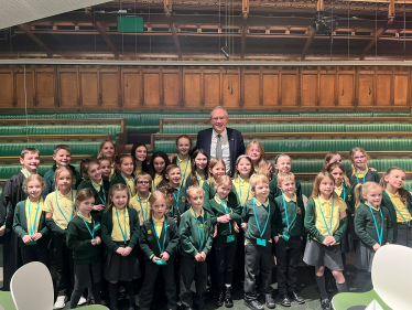   The attached photograph shows John Baron MP with students and teachers from Brightside Primary School in the ‘Commons Space’ at the Education Centre 